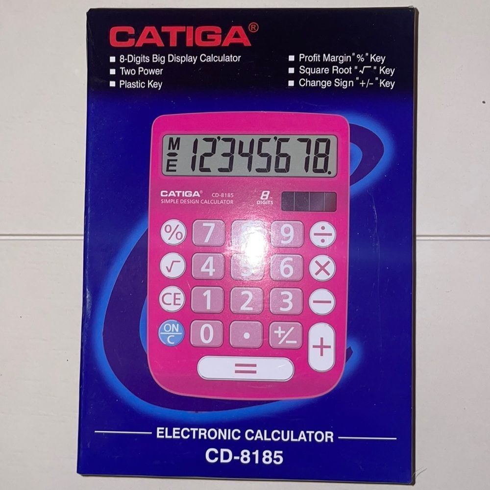 CATIGA CD-8185 Office and Home Style Calculator - 8-Digit LCD Display